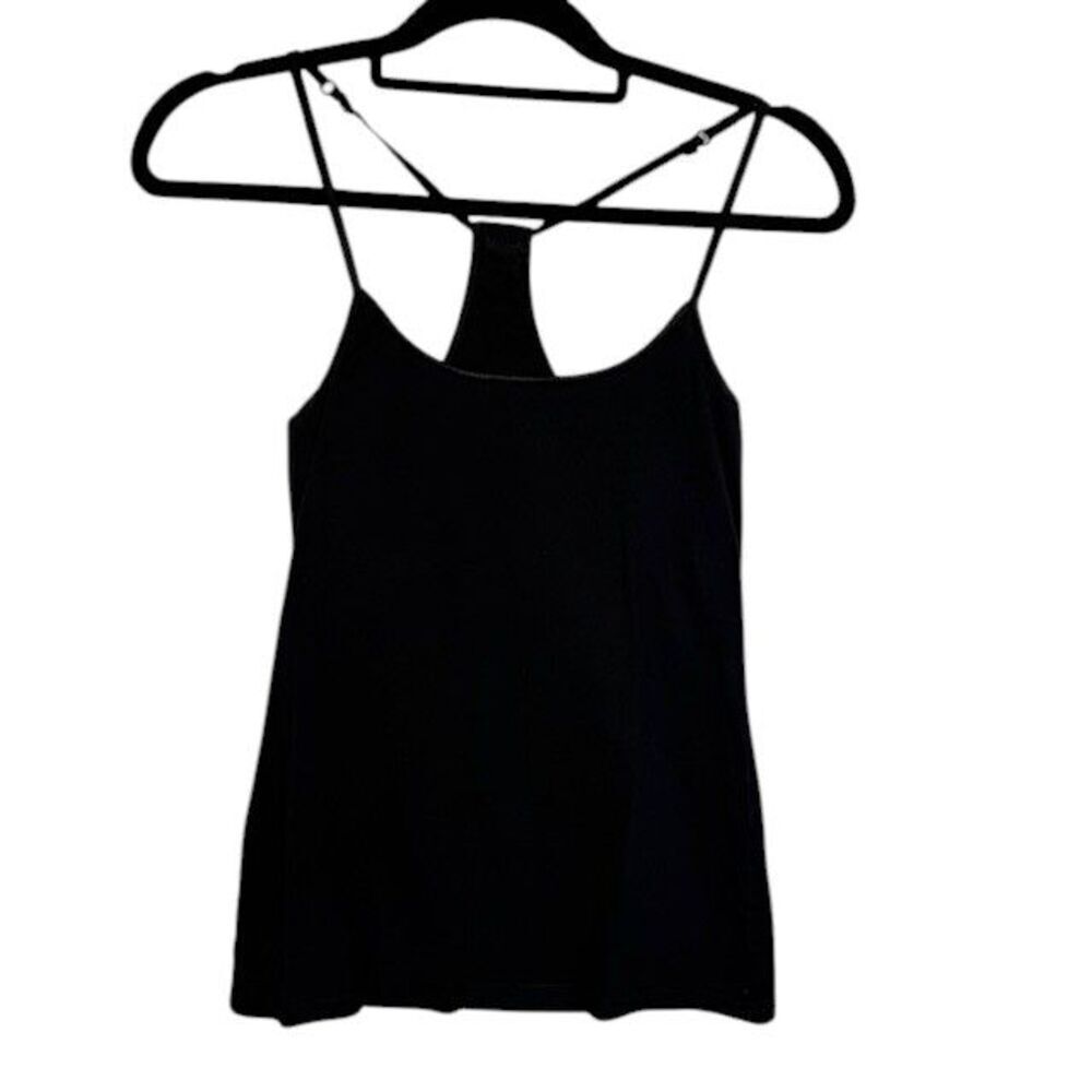 REISS Racerback Tank Top Stretch Adjustable Straps Built in Shelf Bra Size XS